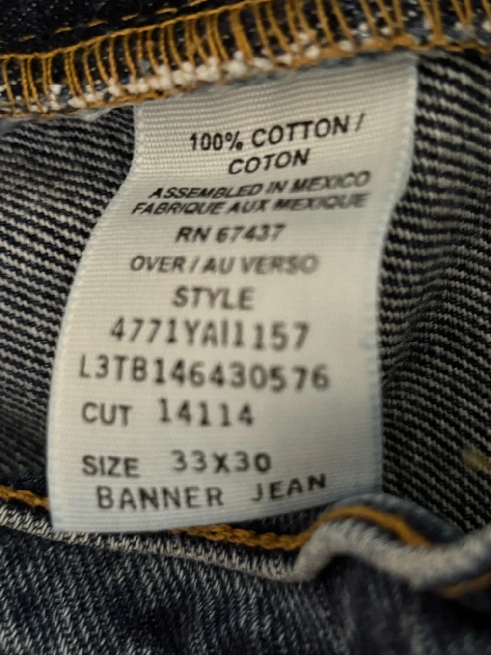 Vintage polo banner jeans